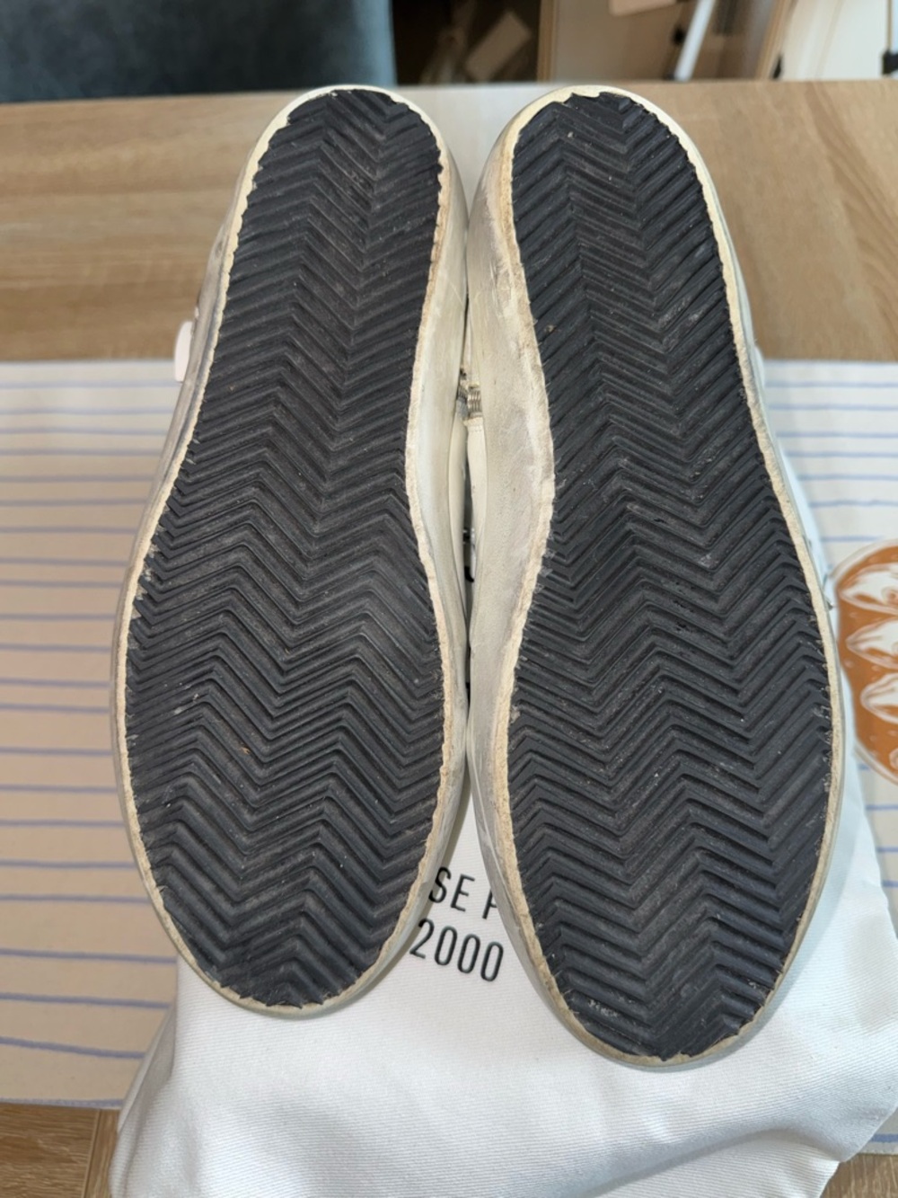 EUC Golden Goose Francy Texas Buckle Strap - Upgraded Star Laces - Size 38/8 - Picture 9 of 10